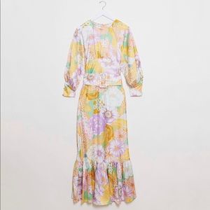 ASOS DESIGN Maxi floral dress with balloon sleeves